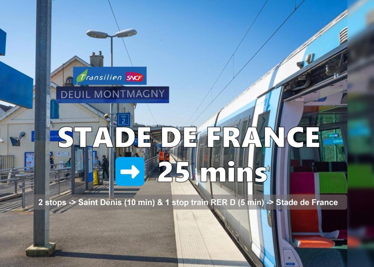 Room & Parking In Shared Appartment With Proprietor L 25 Mins From Paris Gare Du Nord, Cdg Airport & Stade De France Montmagny Dış mekan fotoğraf